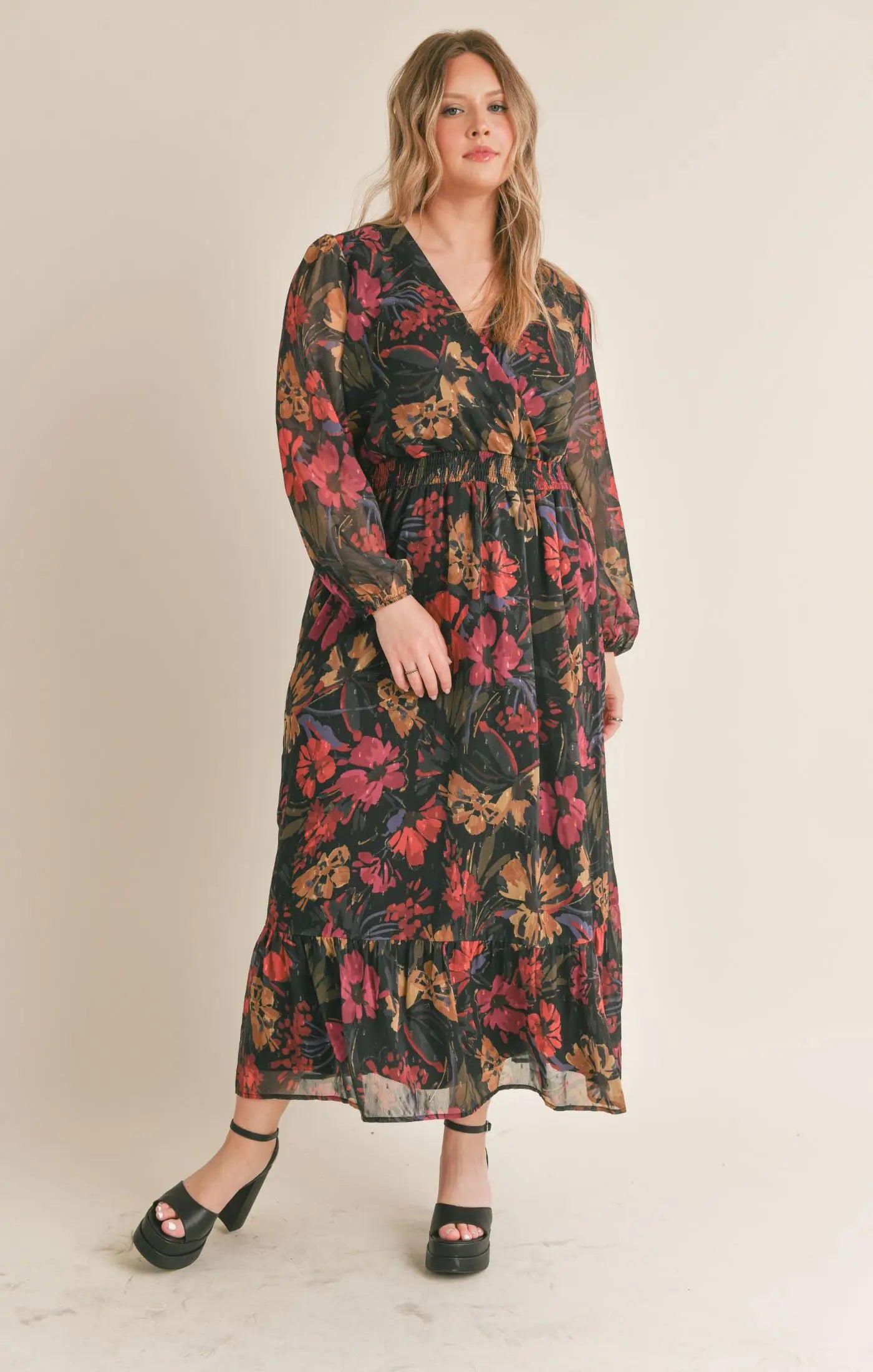 Moody Floral Dress