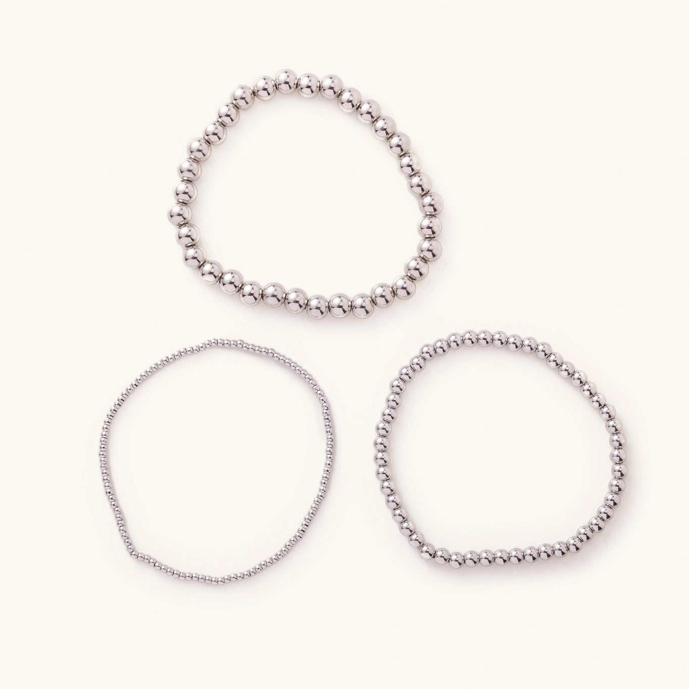 Silver Ball Bracelets