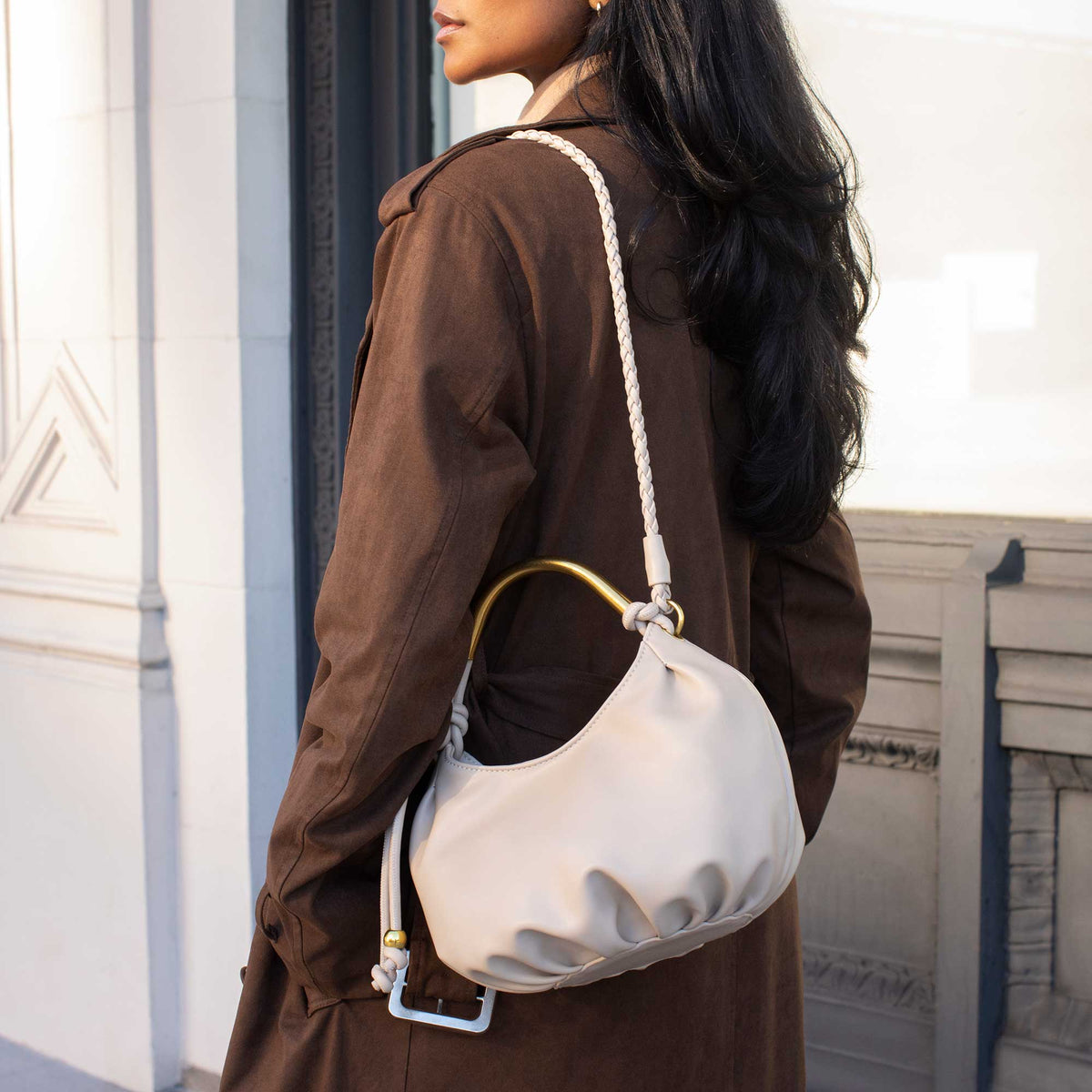 Dottie Espresso Top Handle Bag