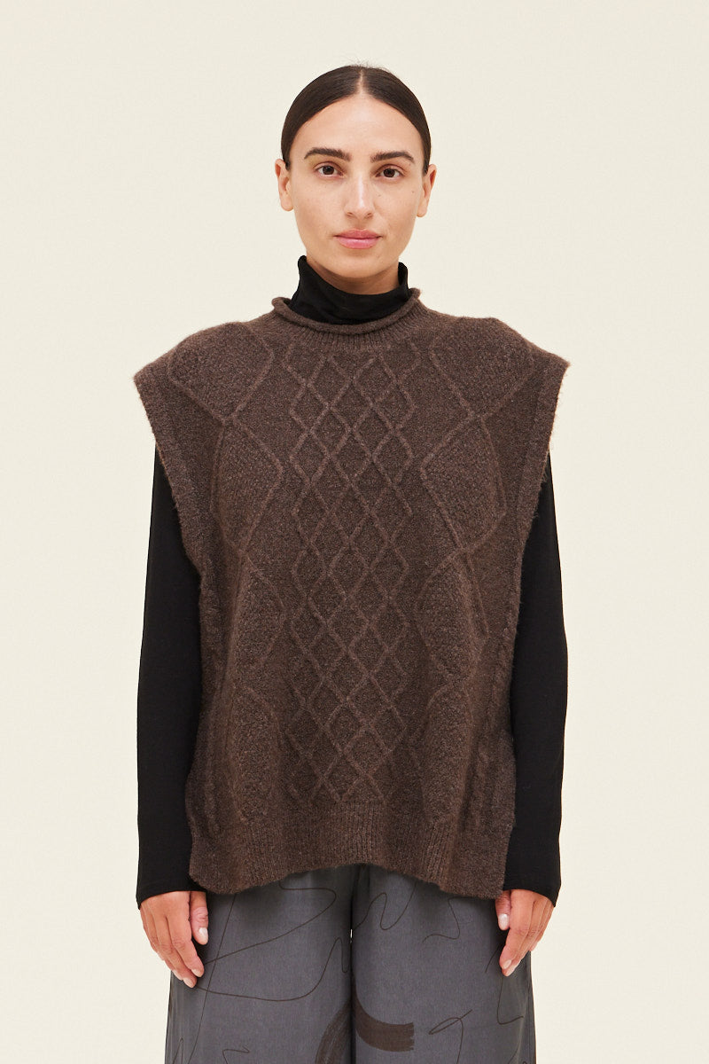 Cable Sweater Vest