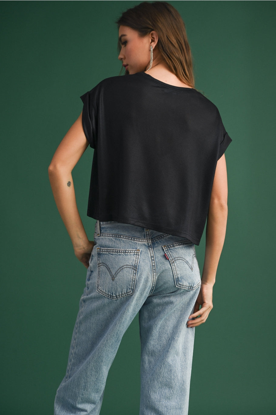 Cropped Holiday Blouse