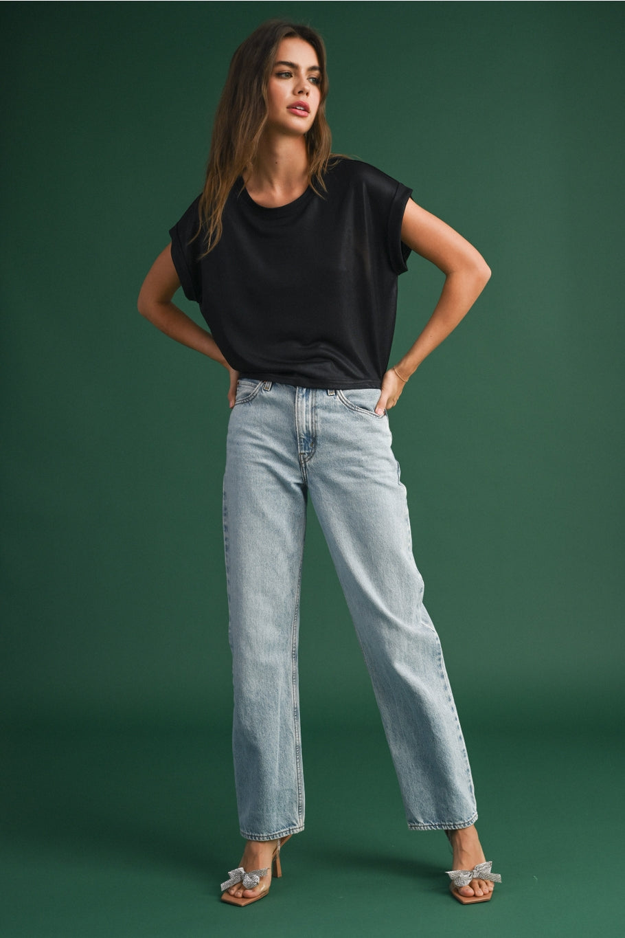 Cropped Holiday Blouse