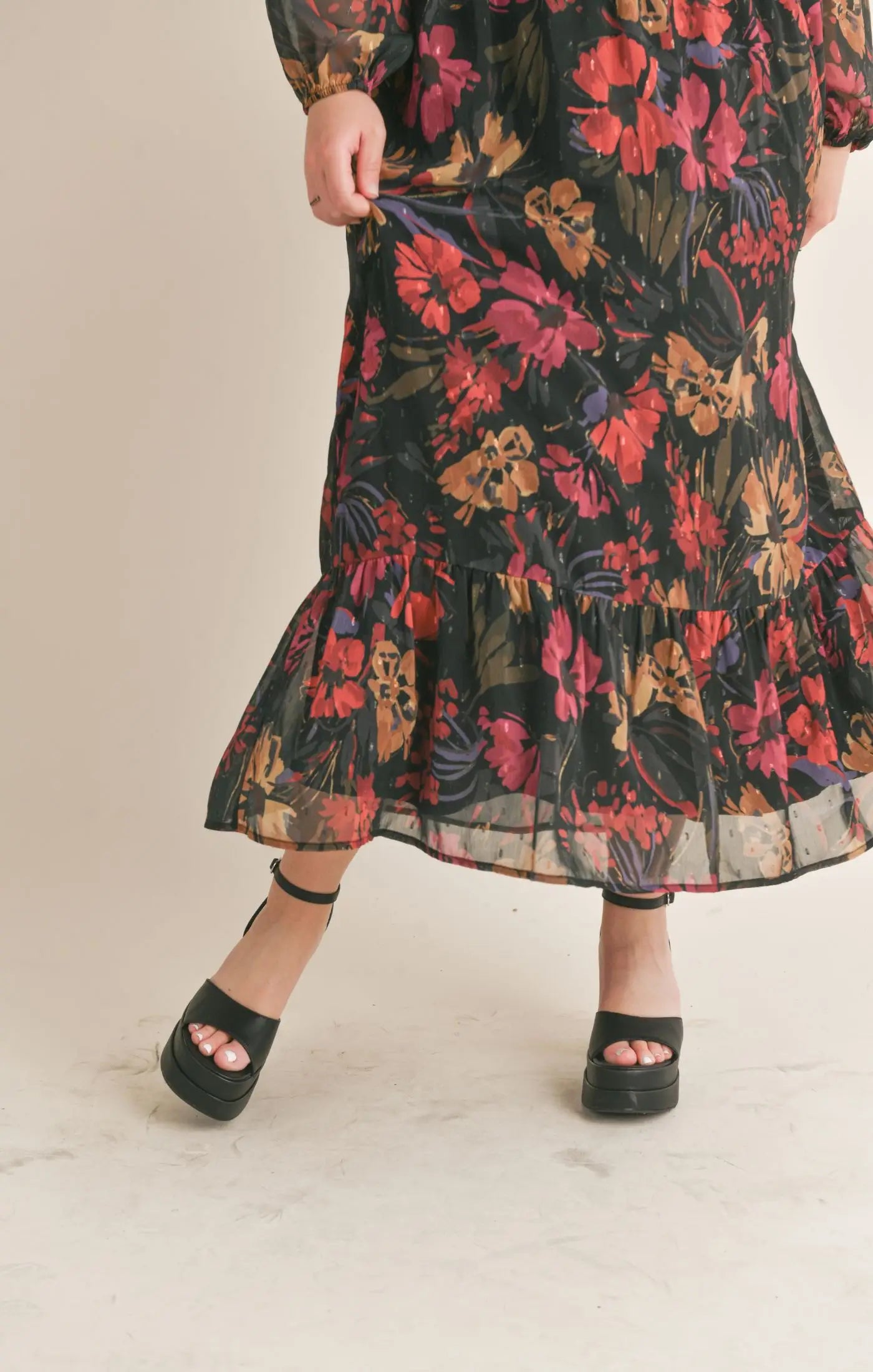 Moody Floral Dress