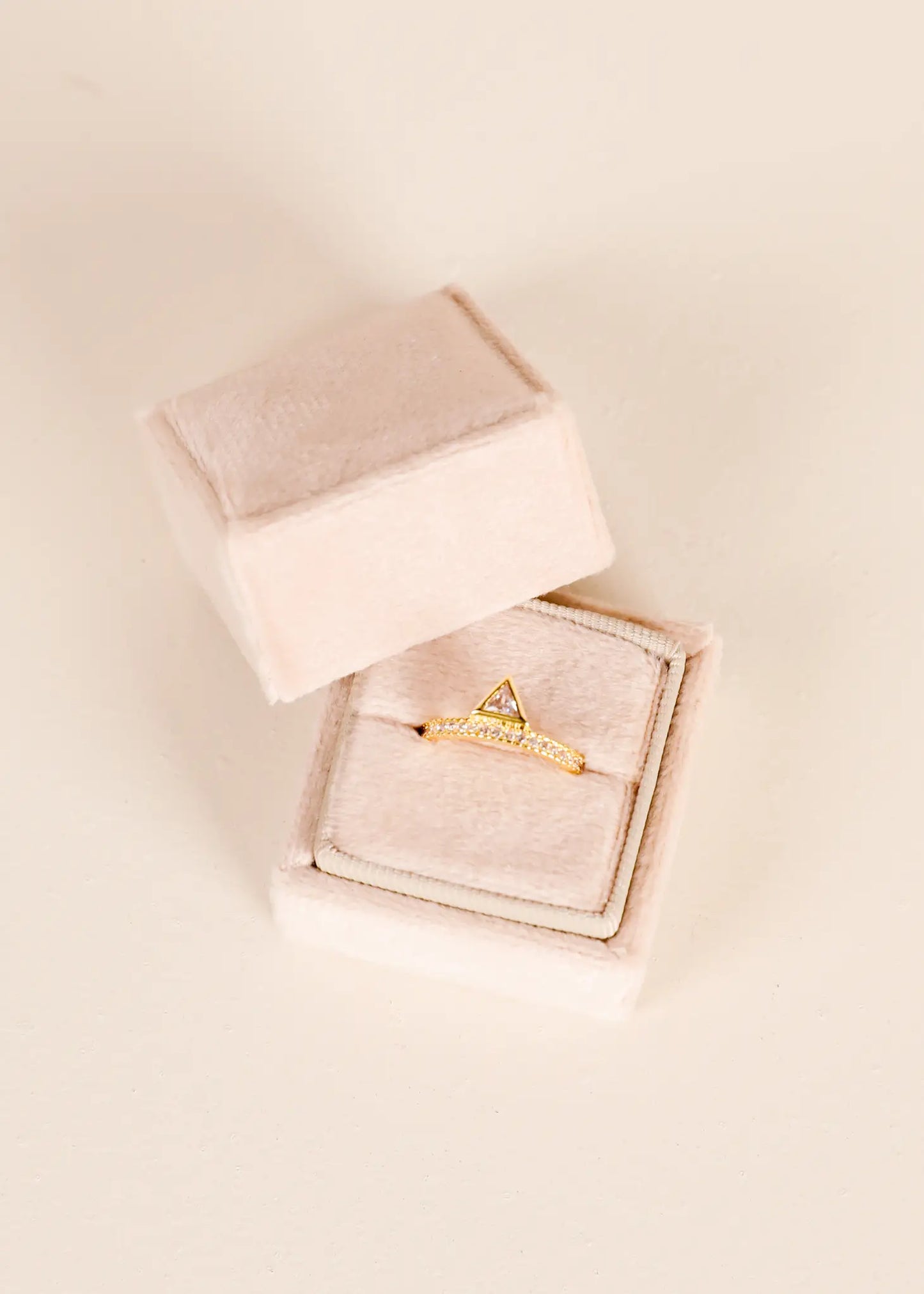 Square Velvet Jewelry Box