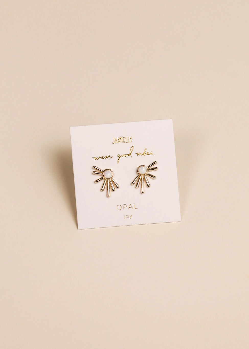 Sun Ray Opal Earrings