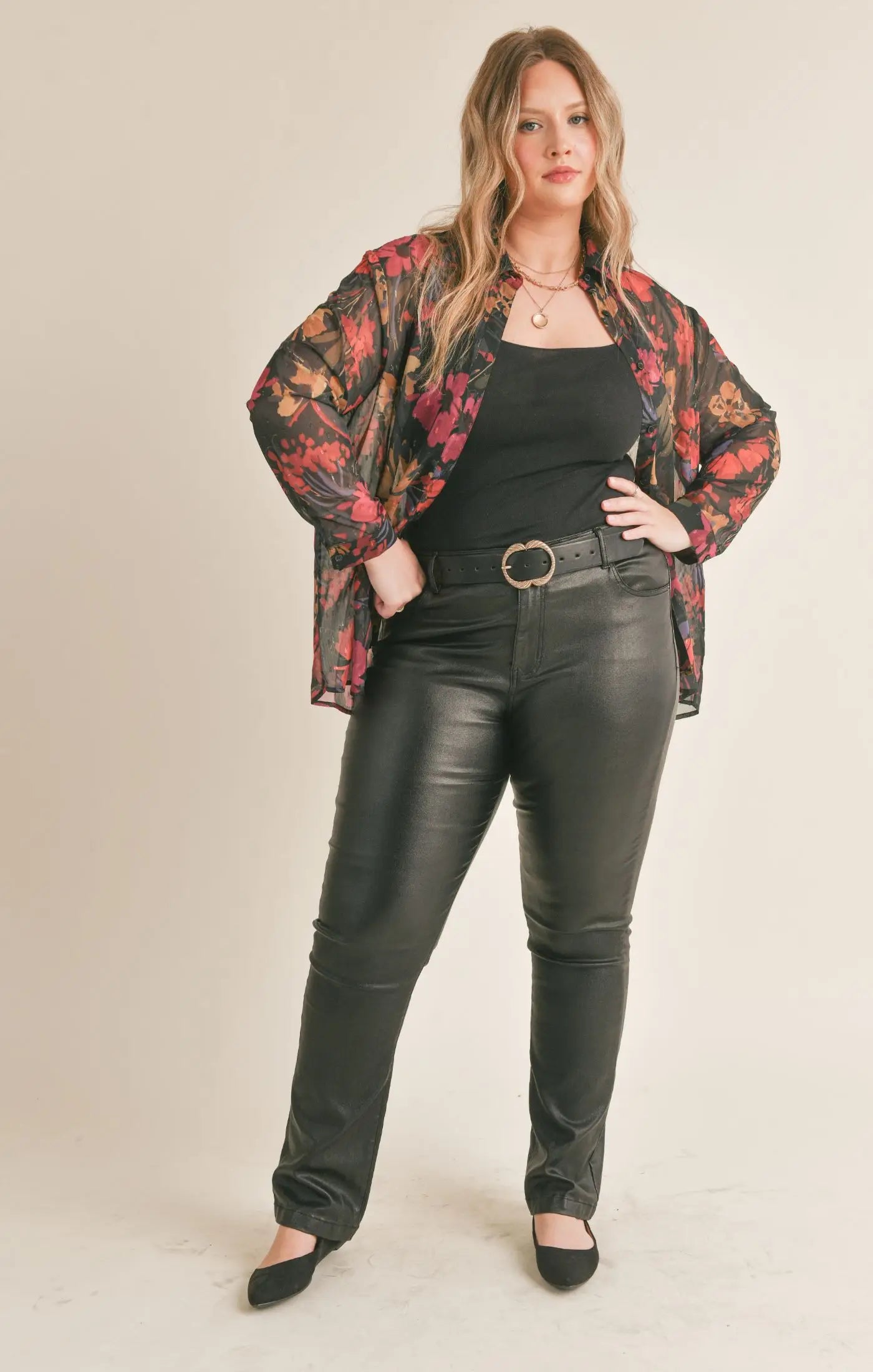 Moody Floral Blouse
