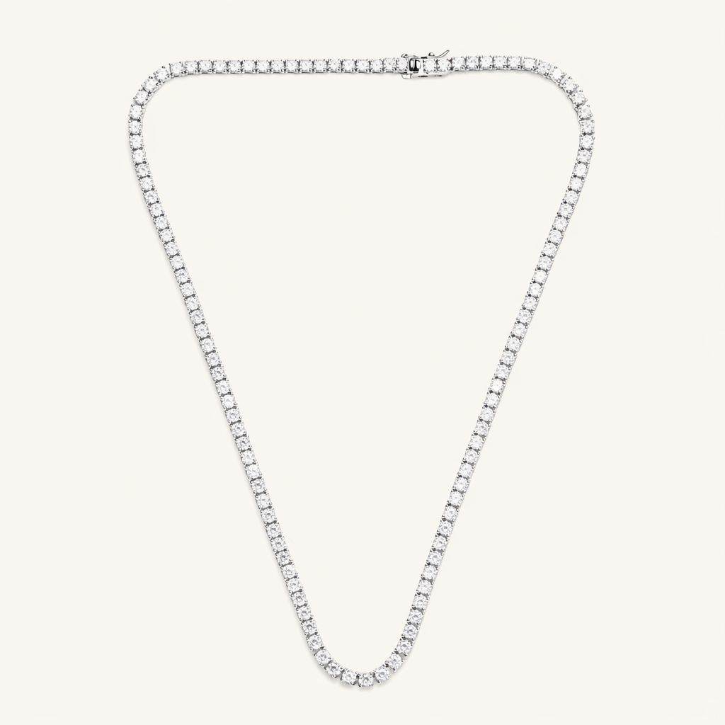 Silver Gigi Tennis Necklace