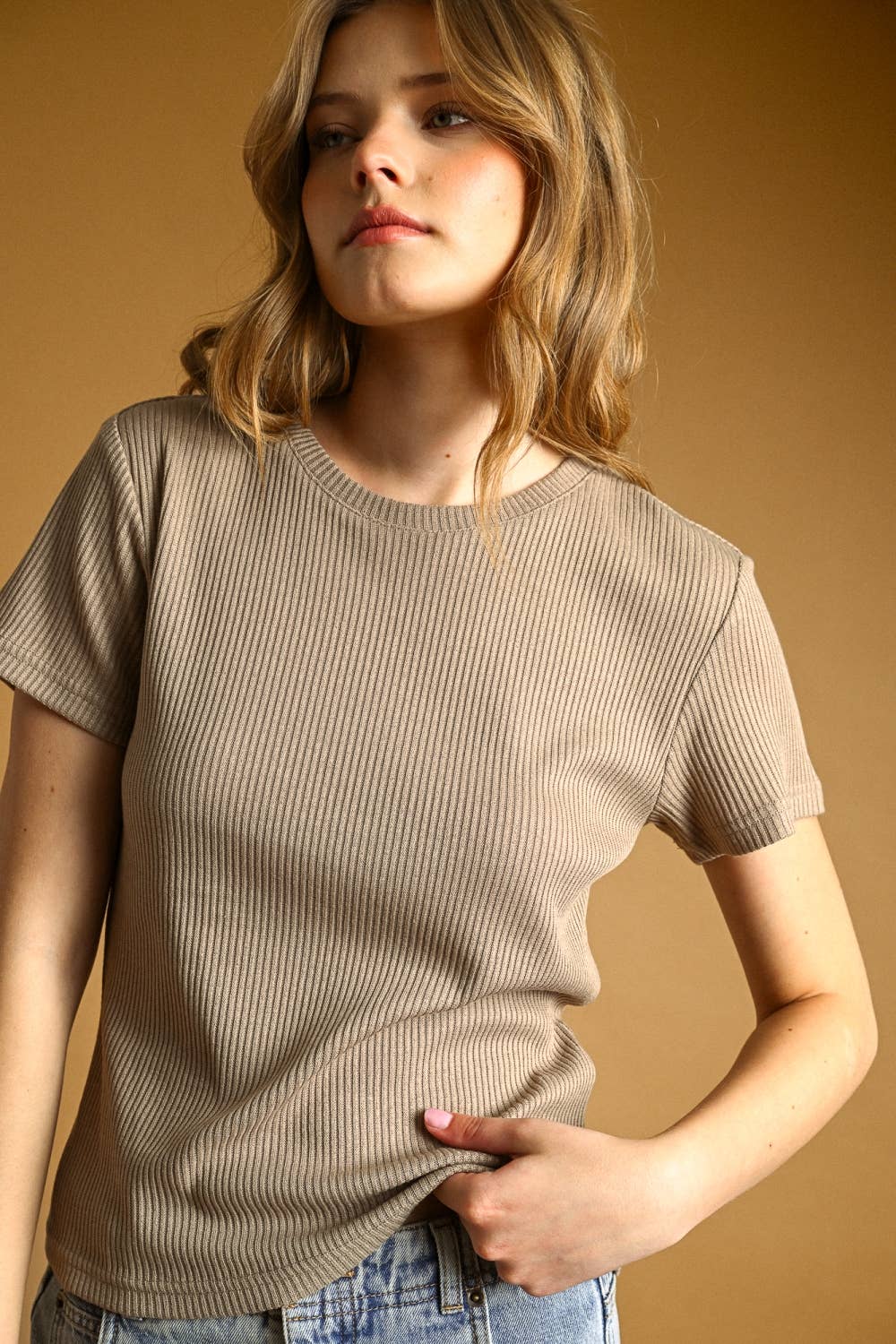 Ribbed Tee