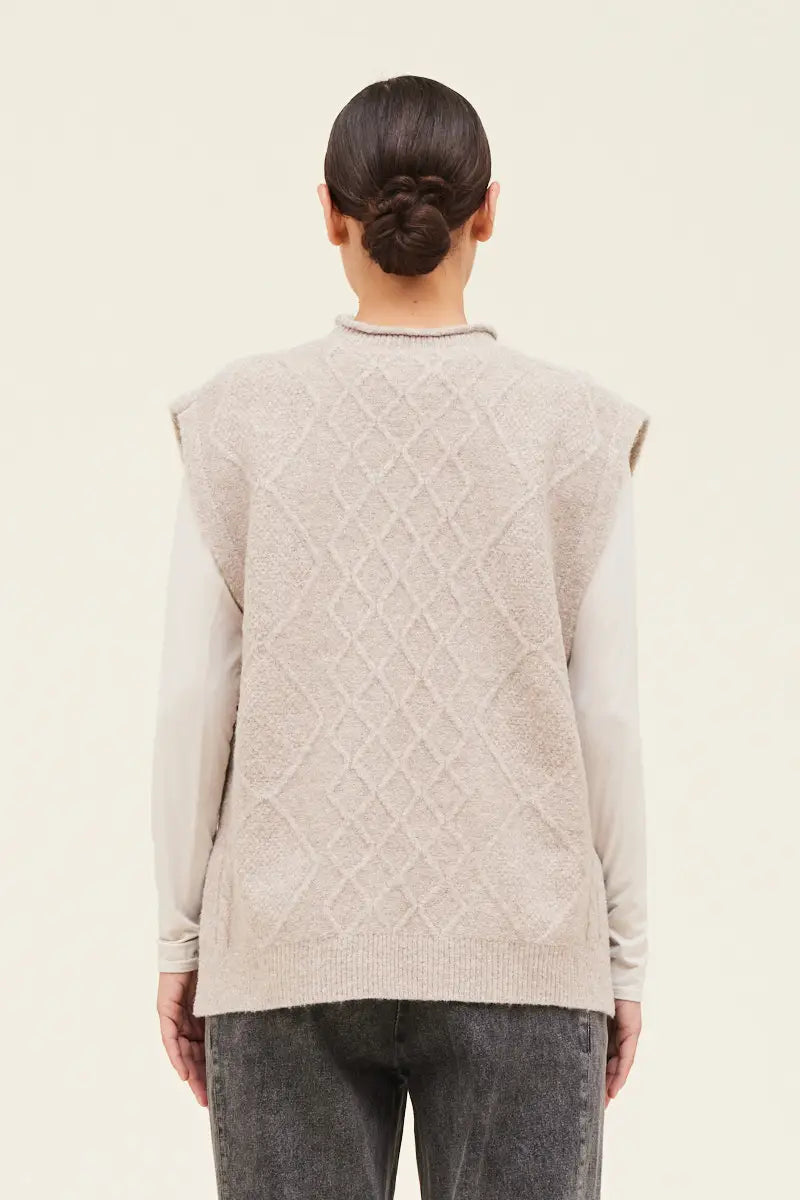 Cable Sweater Vest