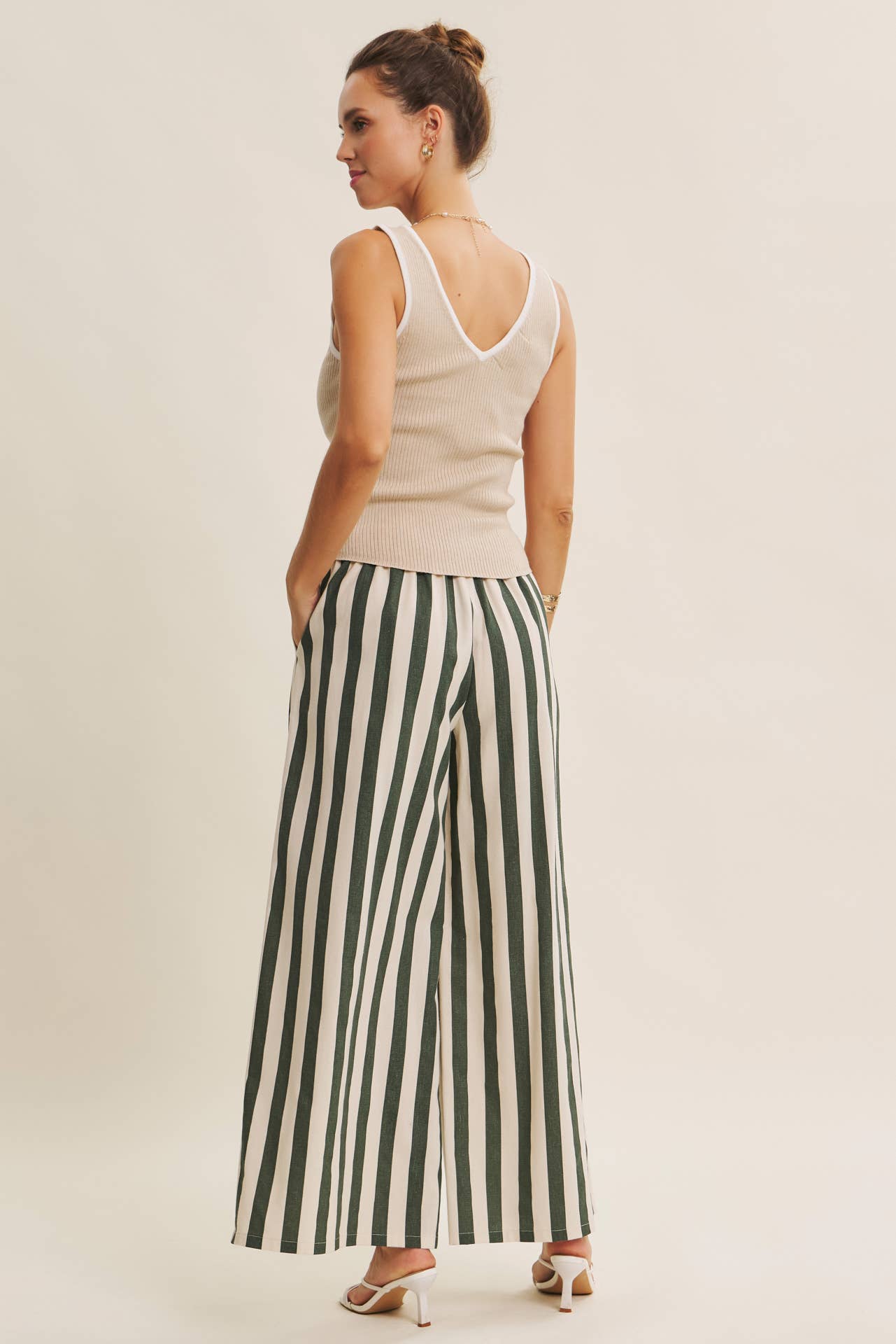Button-Down Ribbed Tank