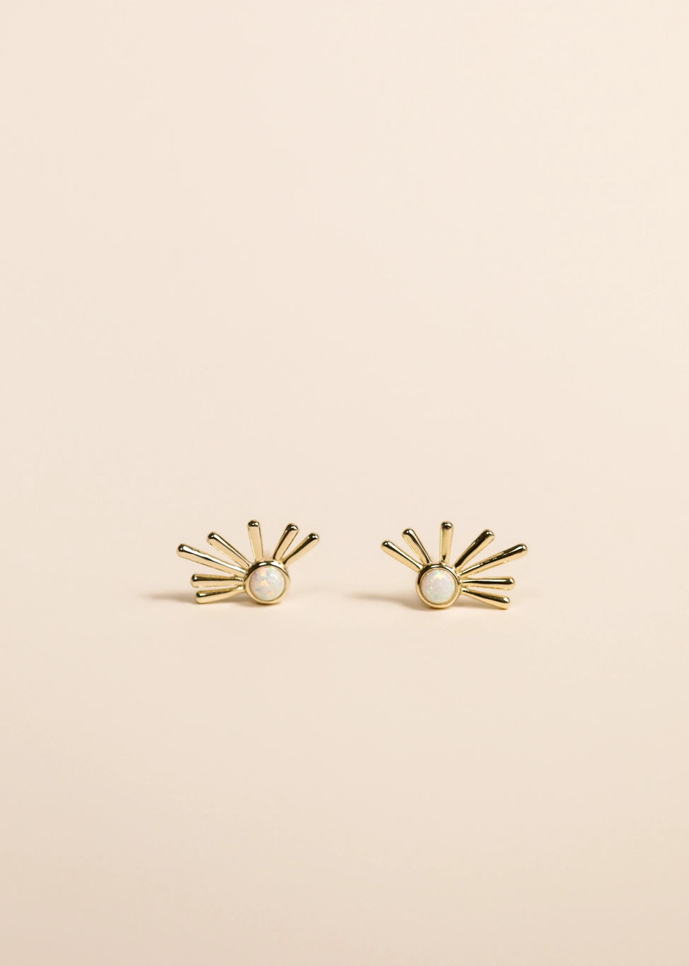 Sun Ray Opal Earrings