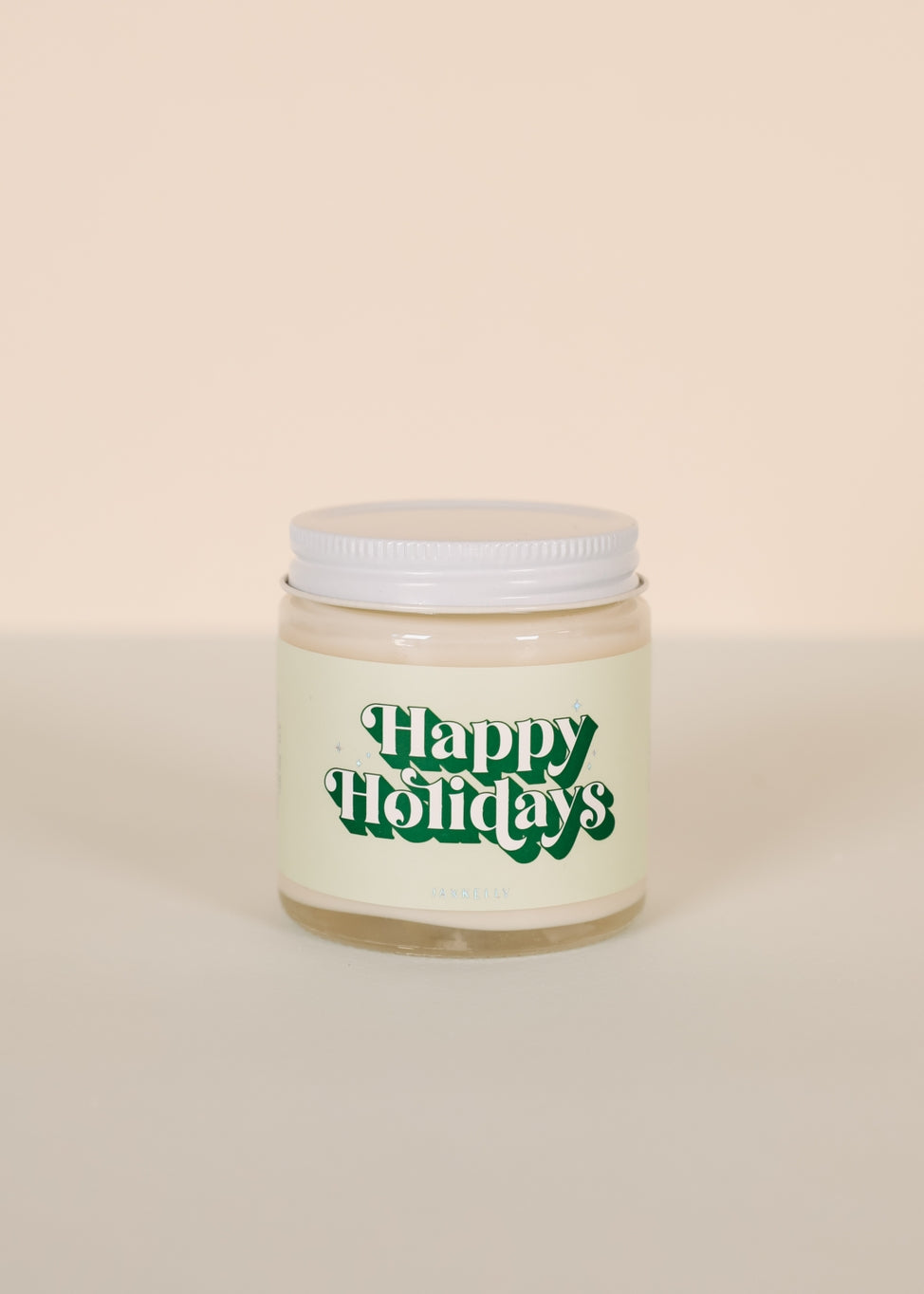 Happy Holidays Candle