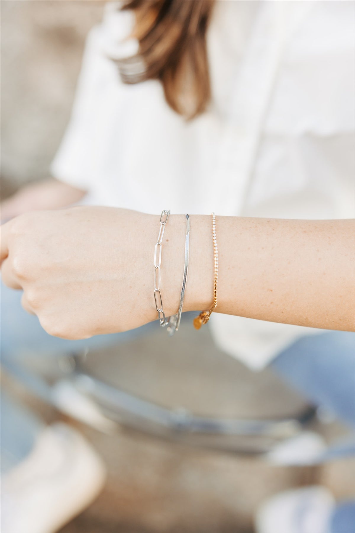 Micro Herringbone Bracelet