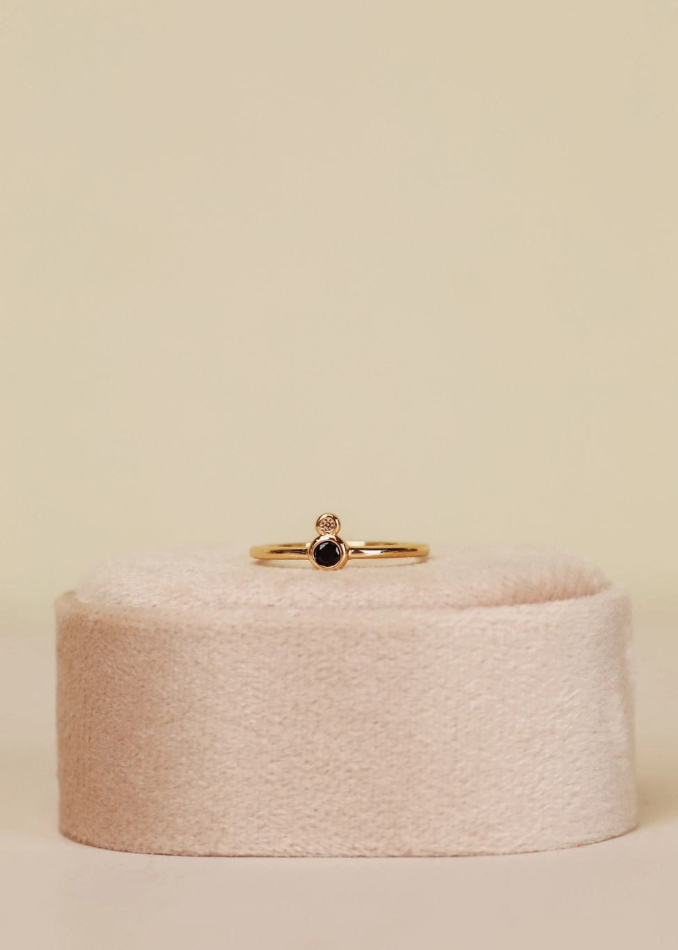 Black CZ Infinity Ring