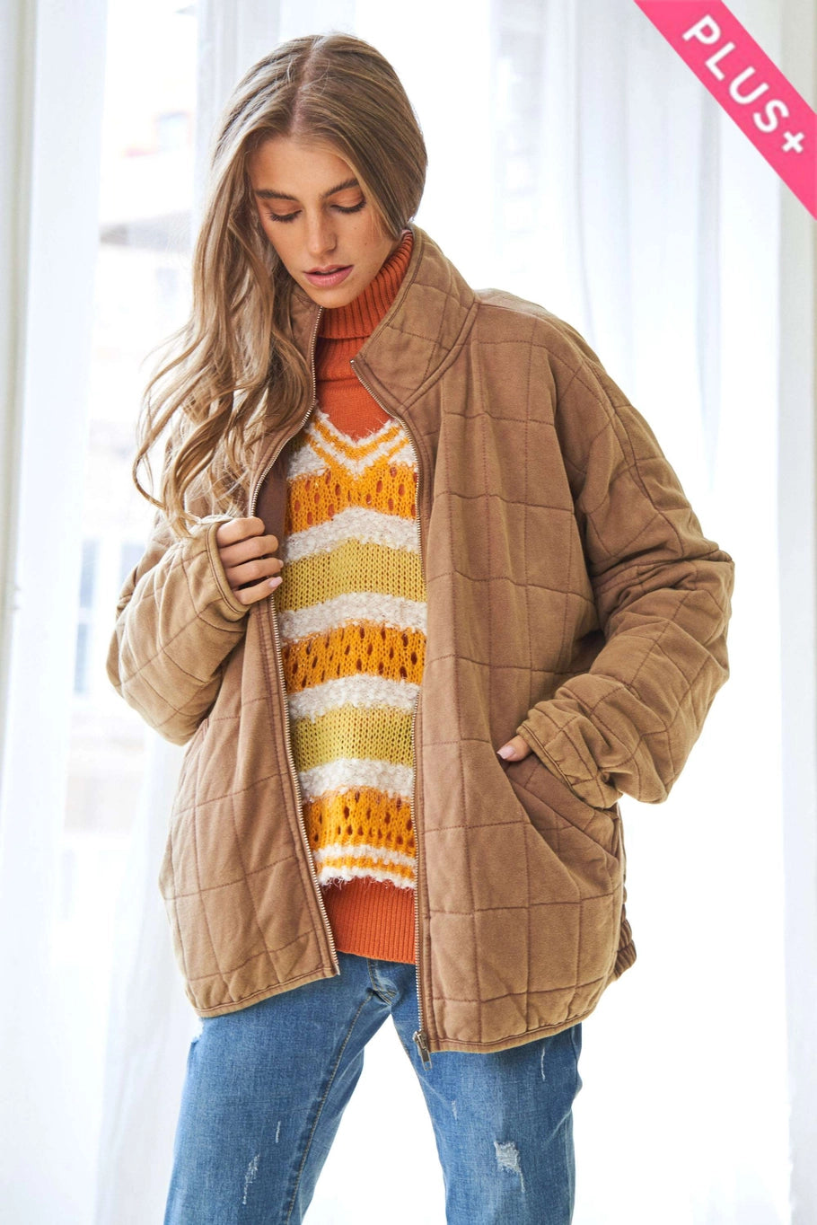 Quilted Jacket ~ Plus