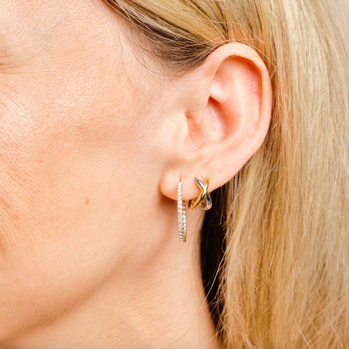Sutton Crystal Hoops