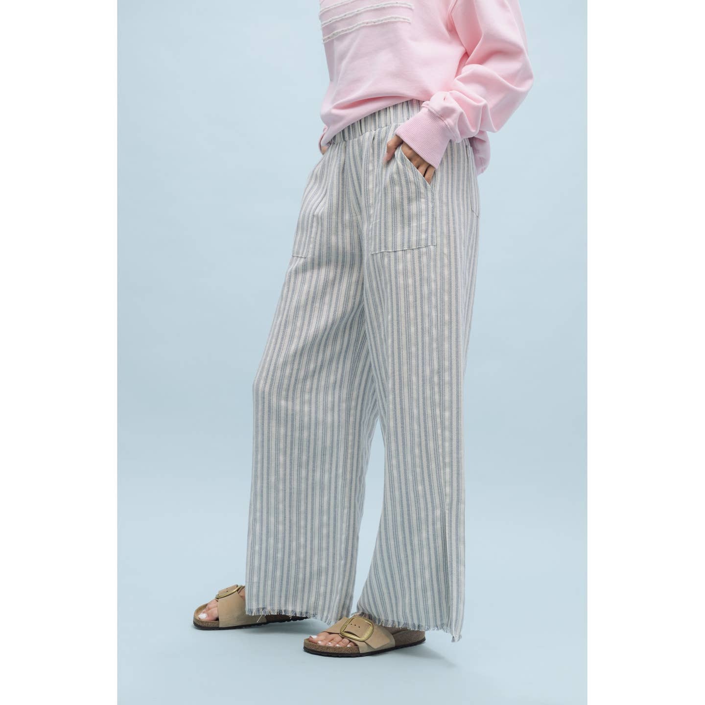 Striped Wide Leg Pants