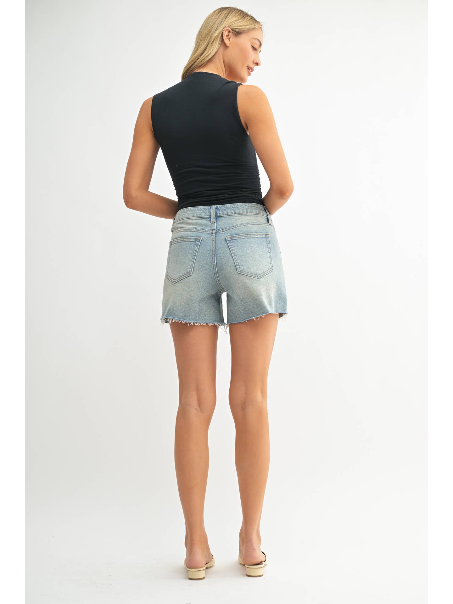 Waist Button Shorts