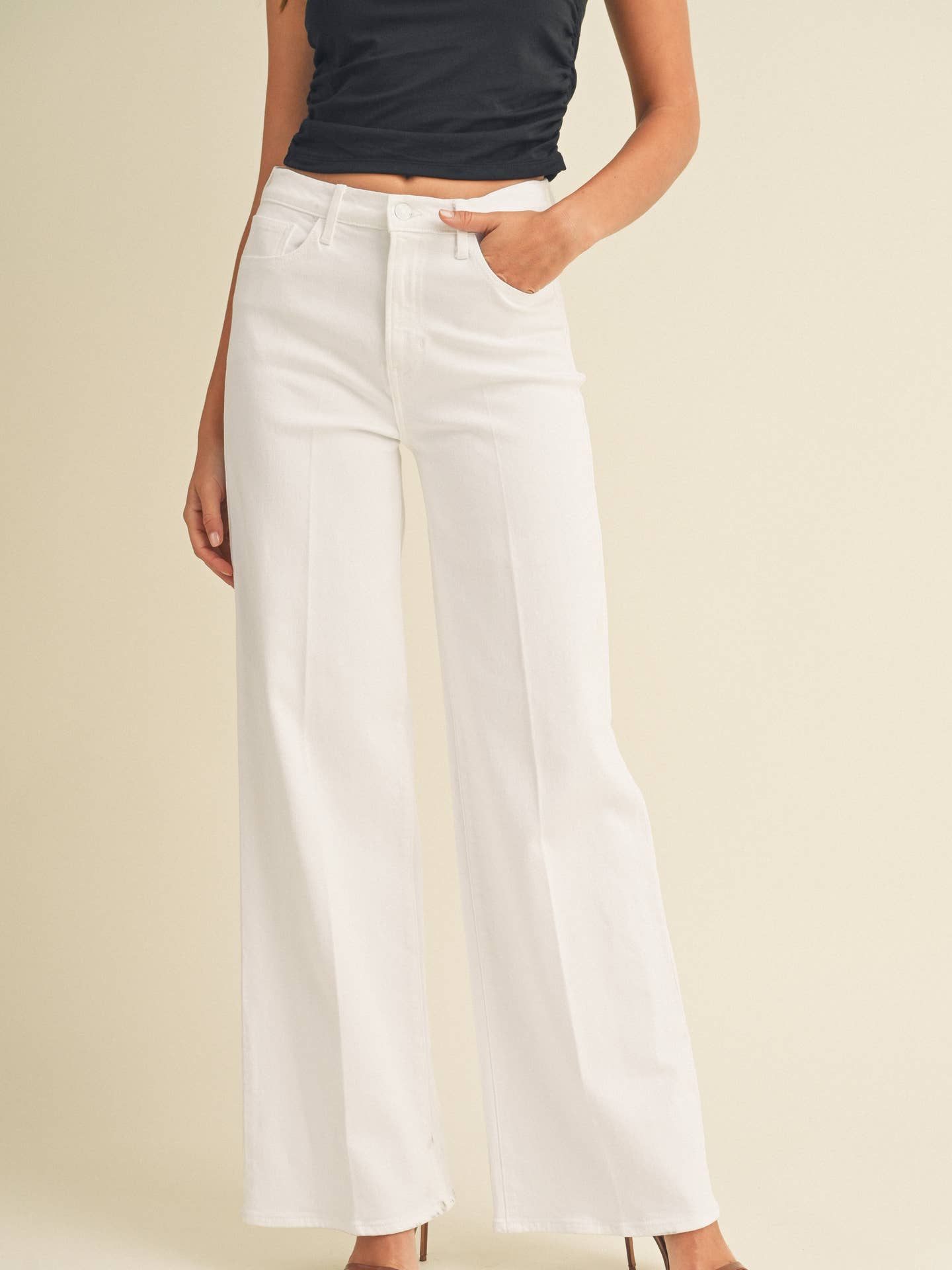 White Palazzo Jean
