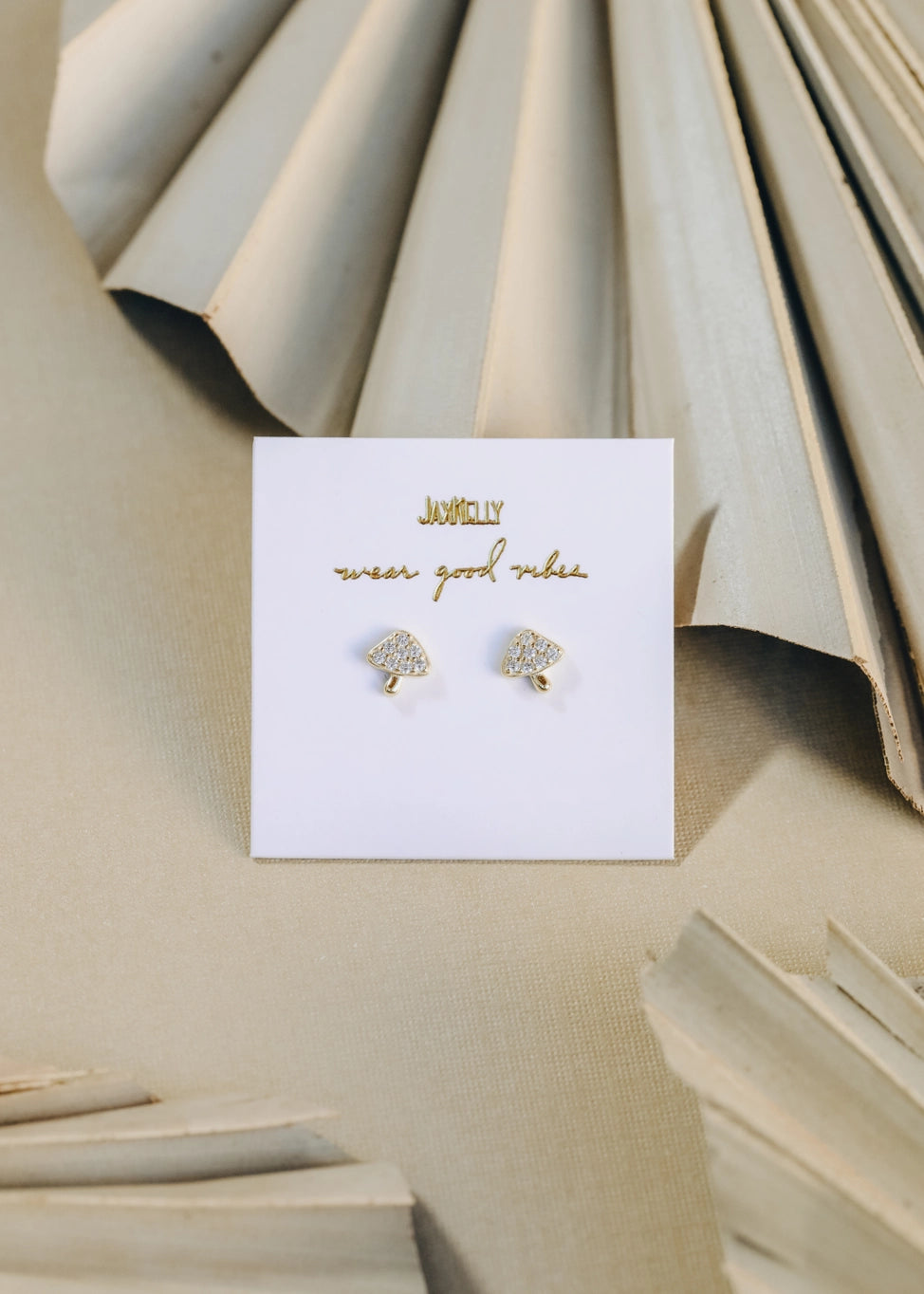 Pavé Mushroom Earring