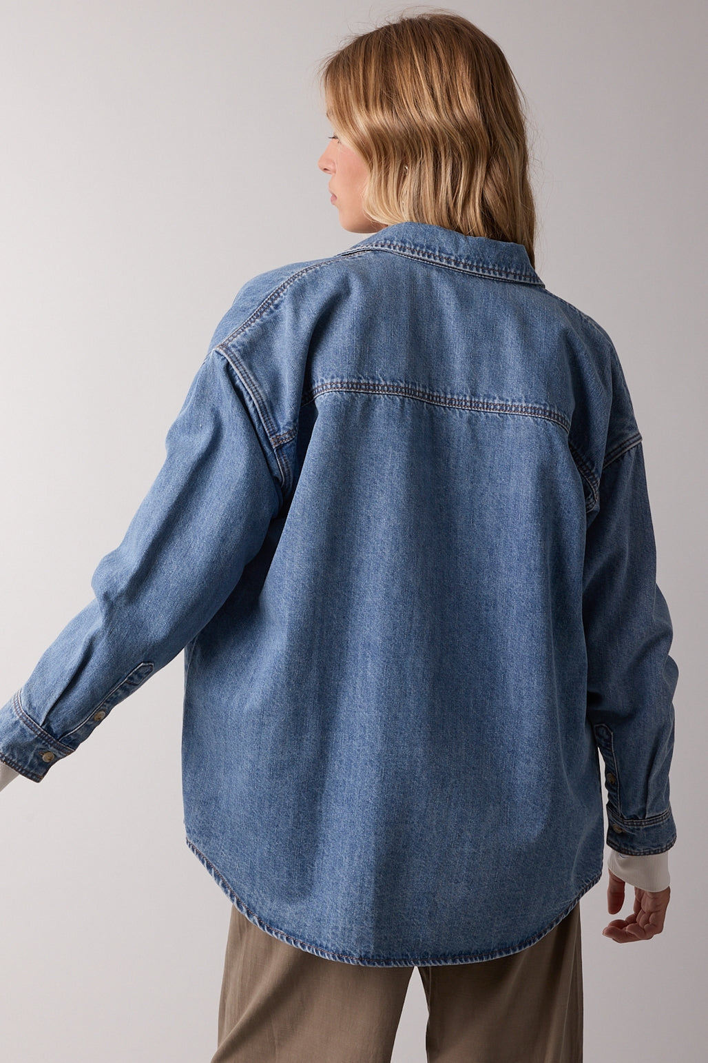 Oversized Denim Shirt
