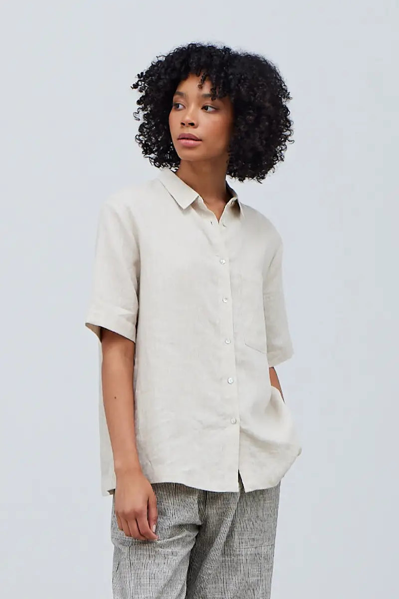 His Linen Shirt