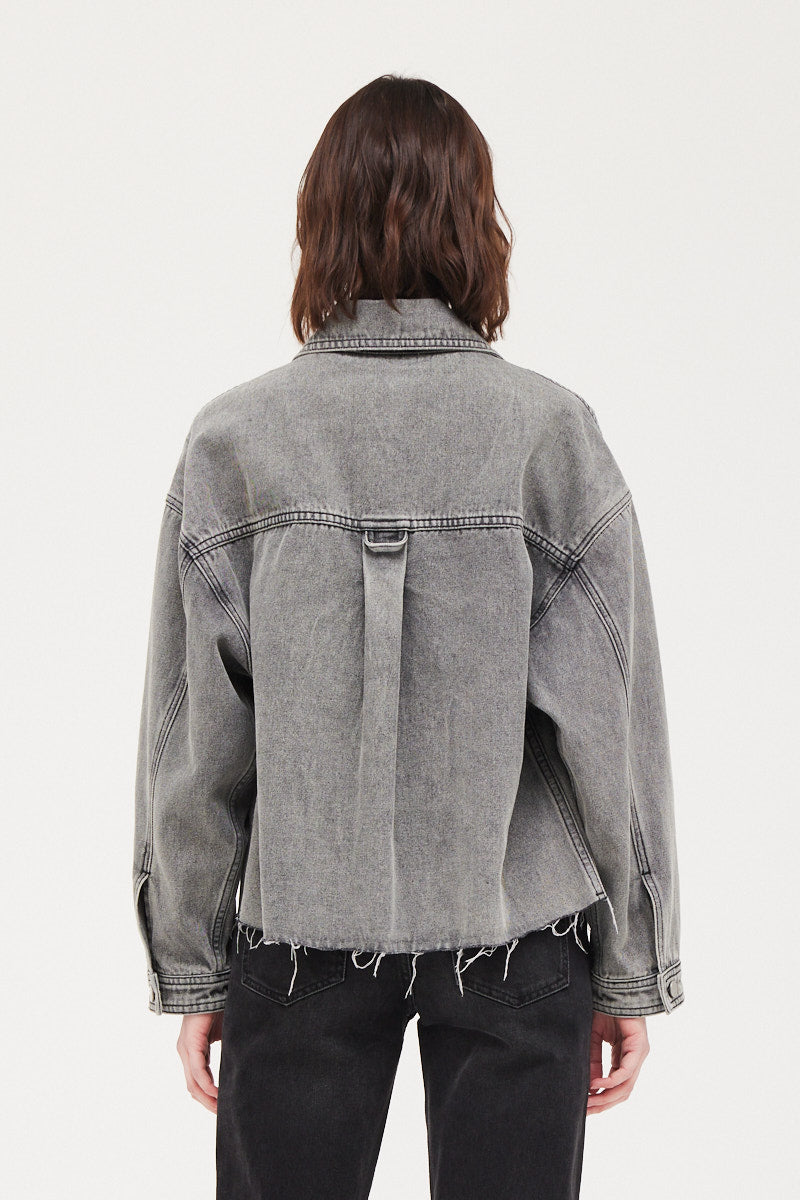 Gray Denim Jacket
