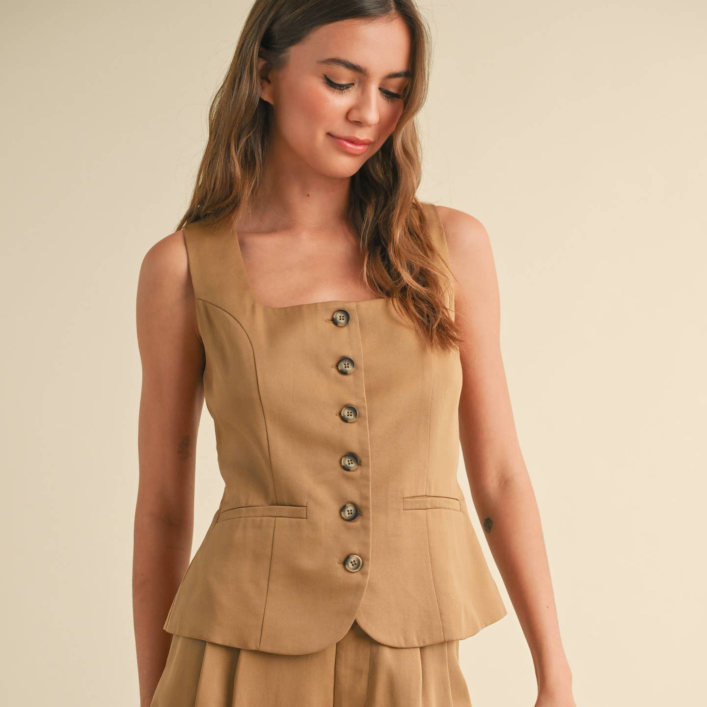 Button Front Vest