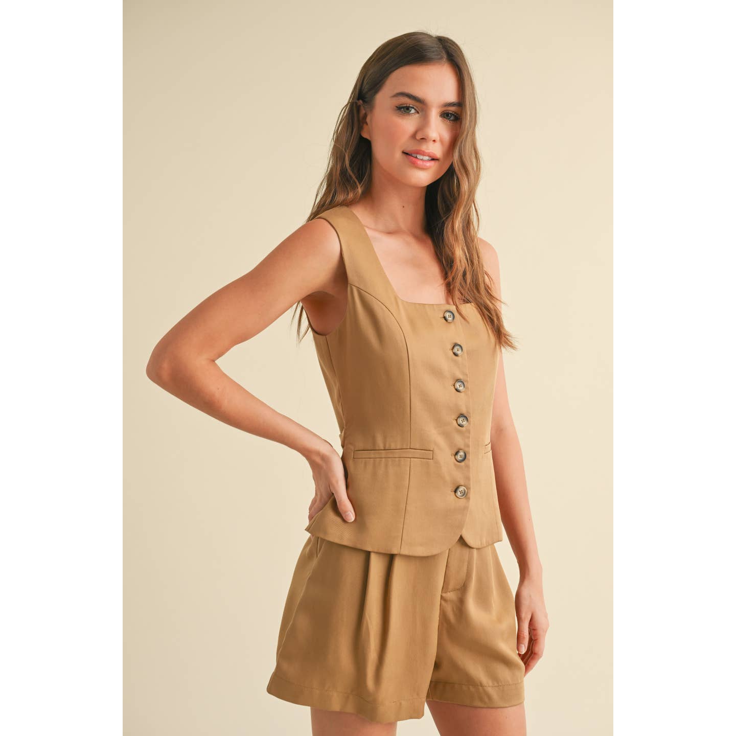 Button Front Vest