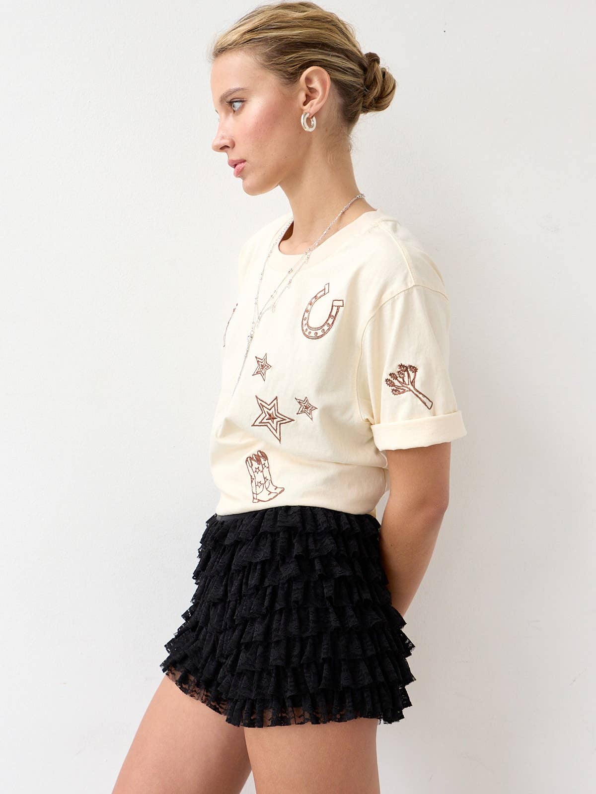 Cowboy Embroidery Tee