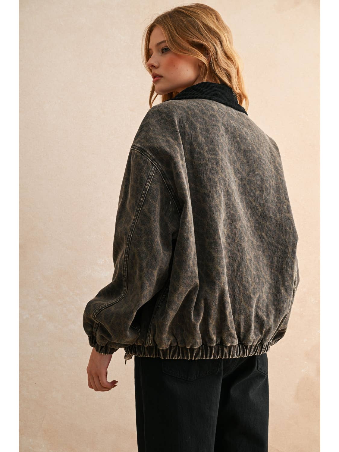 Leopard Bomber Jacket