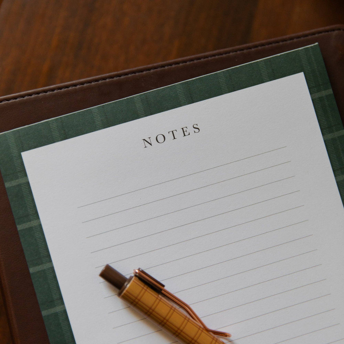 Notepad | Green Plaid