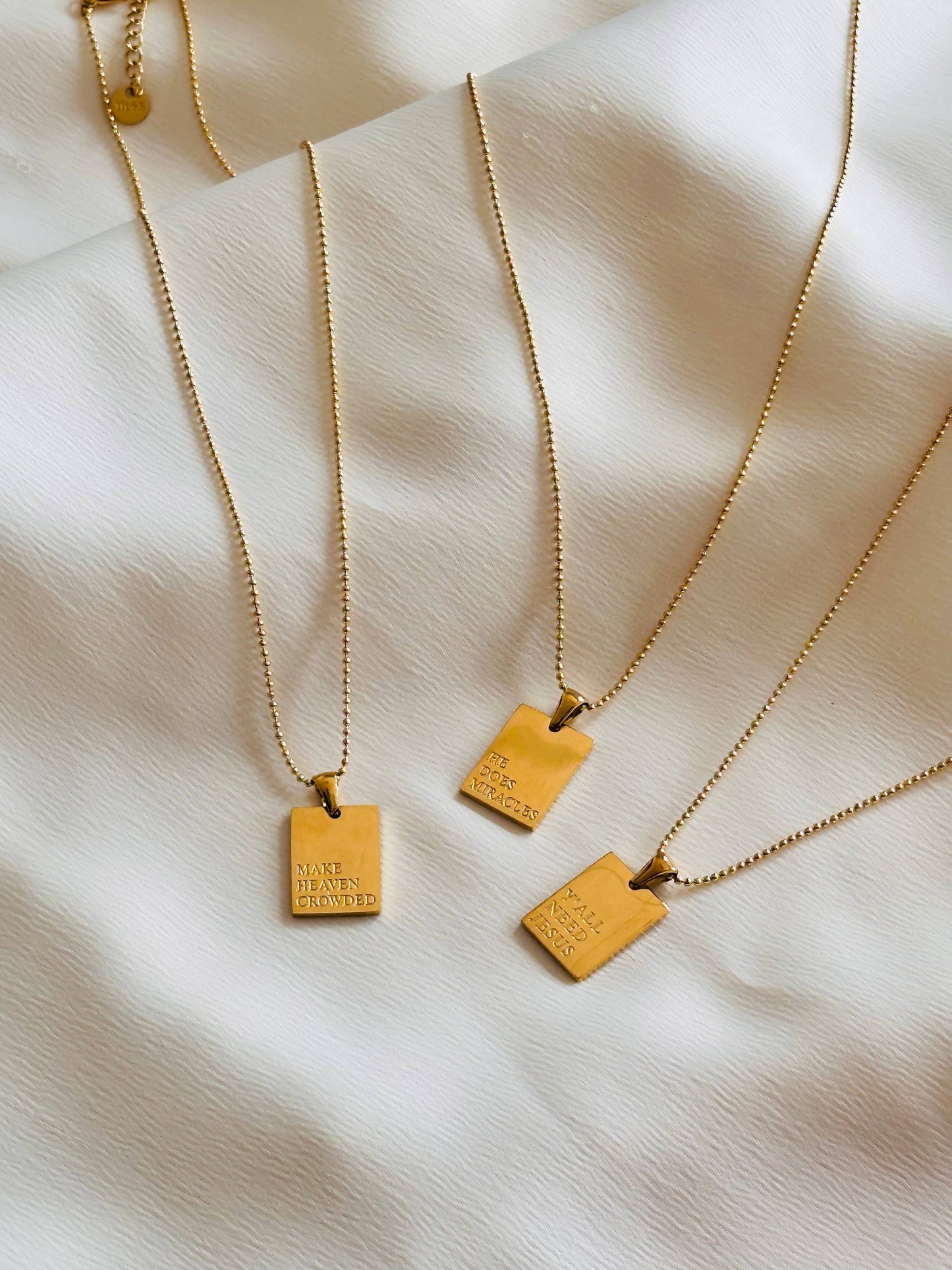 MAKE HEAVEN CROWDED Empowerment Necklace