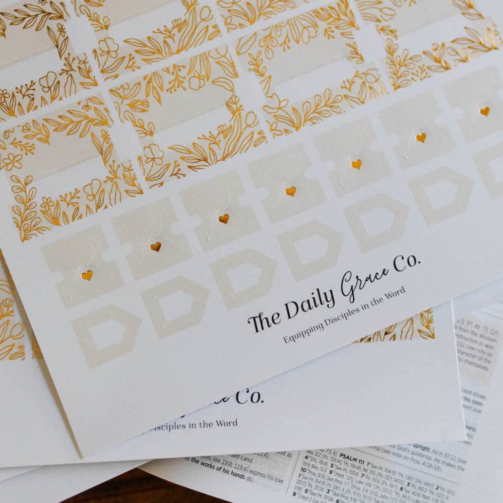 Gold Foil Bible Tabs