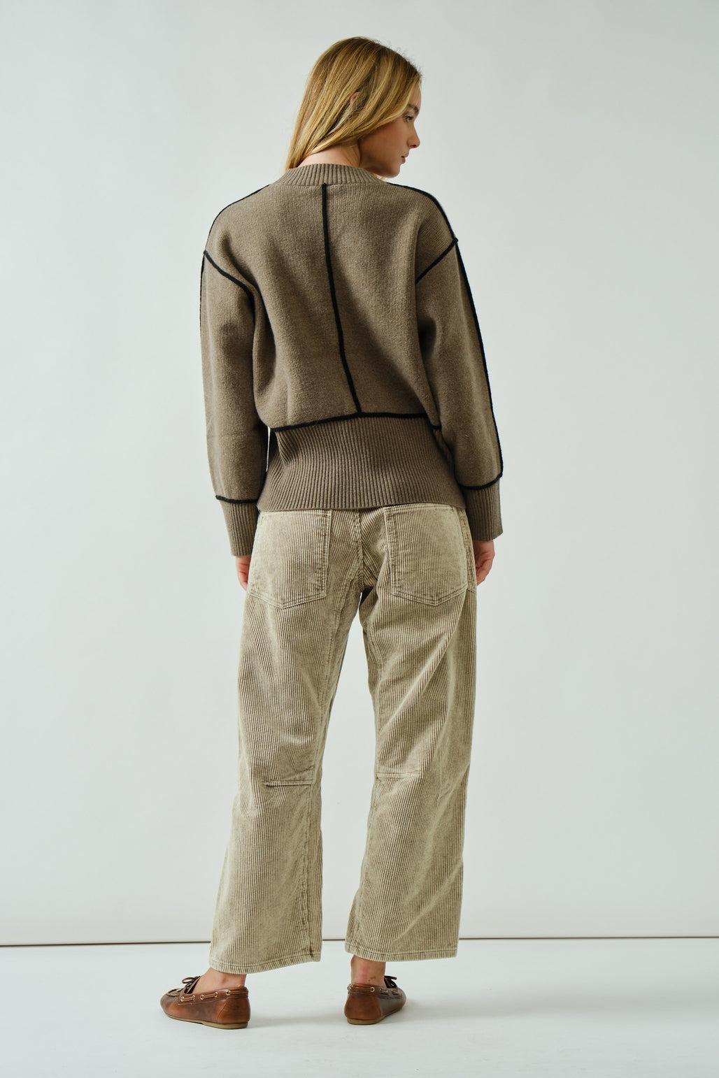 Contrast Stitch Sweater