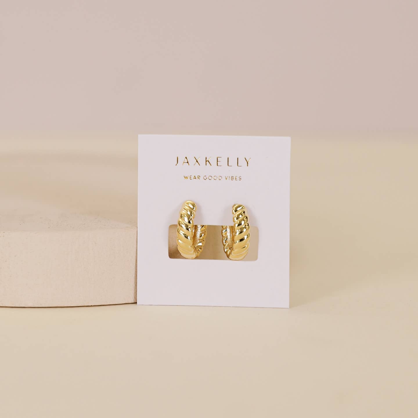 The Gold Channel Hoops