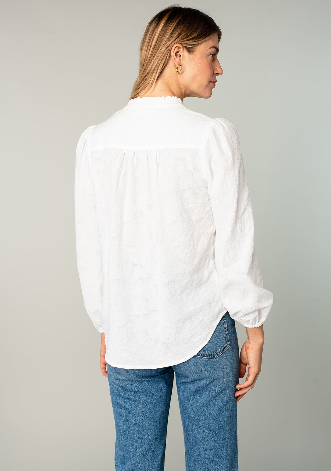 Ruffle Neck Blouse