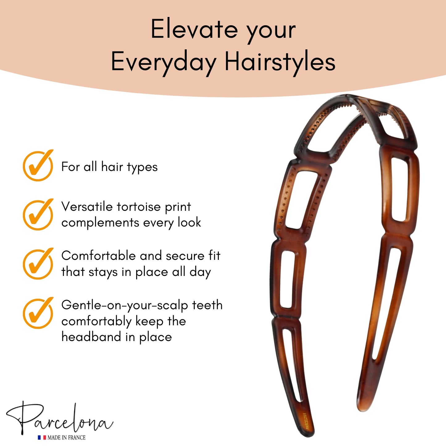 Open Geometric Tortoise Headband
