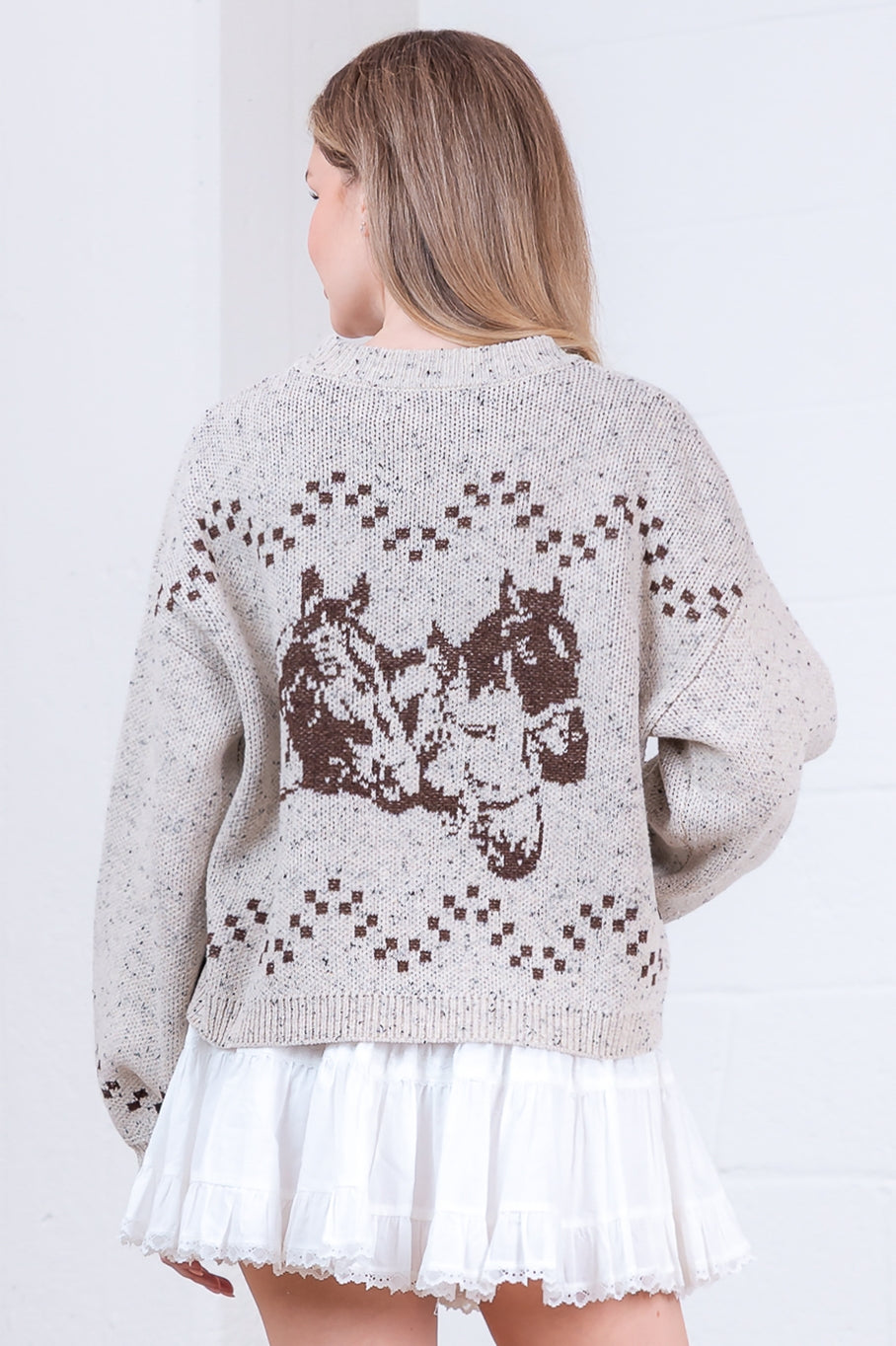 Horse Trio Cardigan