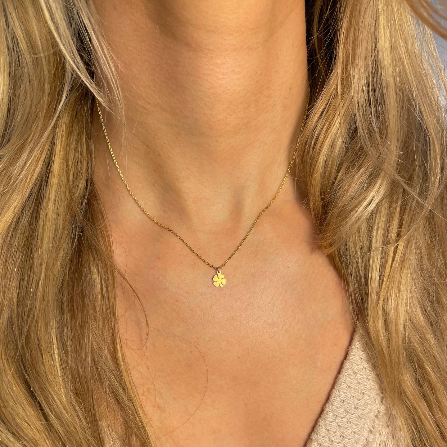 Gold Clover Necklace