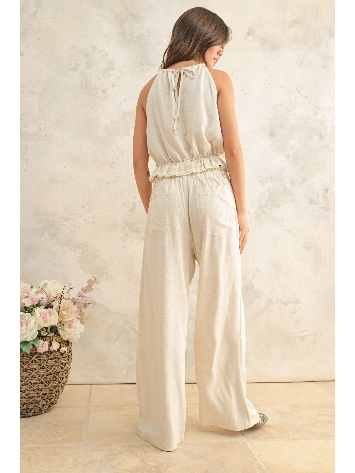 High Rise Linen Pants