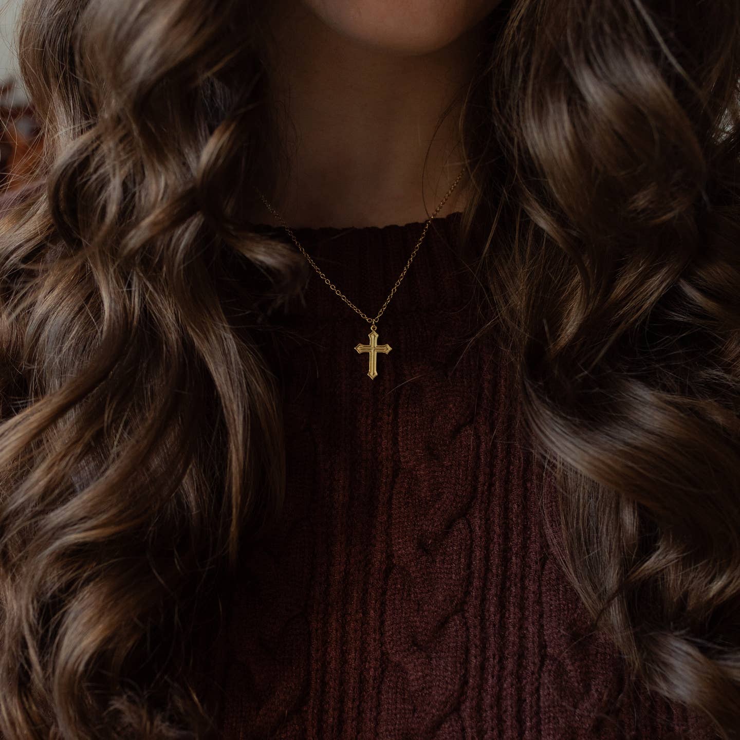 Ornate Cross Necklace