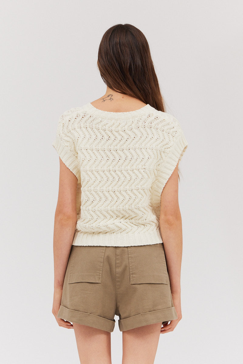 Summer Cotton Crop Sweater