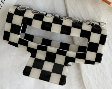 Checkered Hair Clip