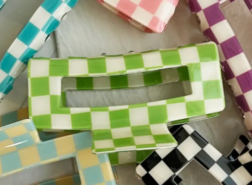 Checkered Hair Clip
