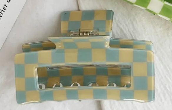 Checkered Hair Clip