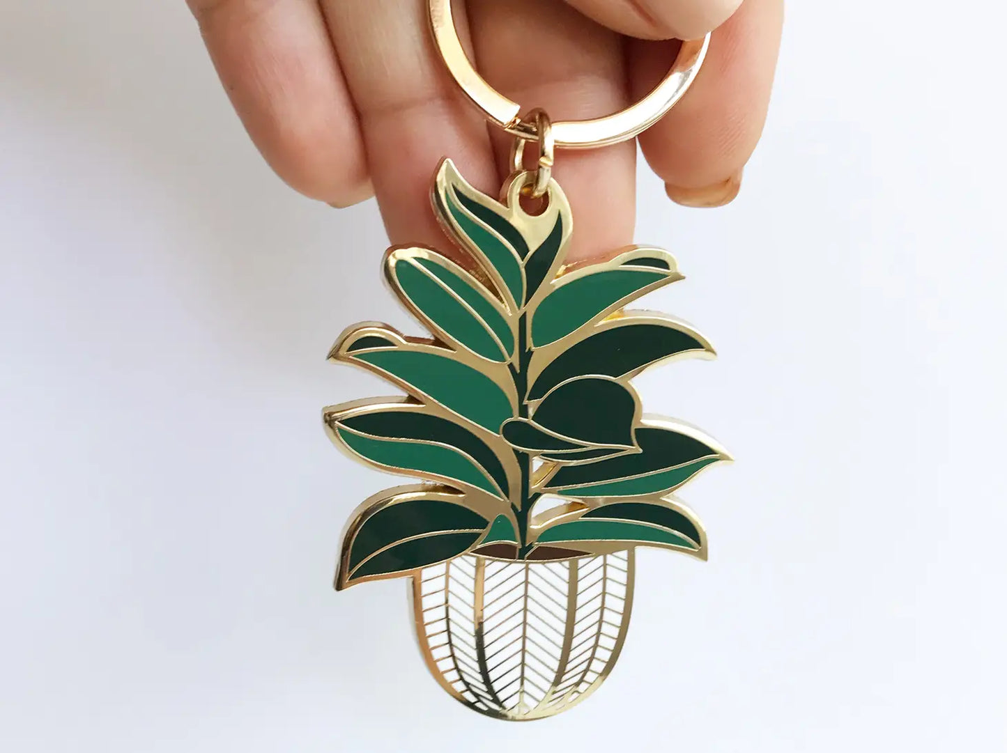 Rubber Tree Keychain