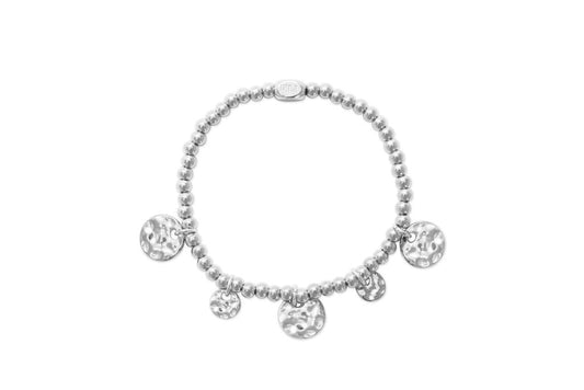 Hammered Coin Stretch Bracelet