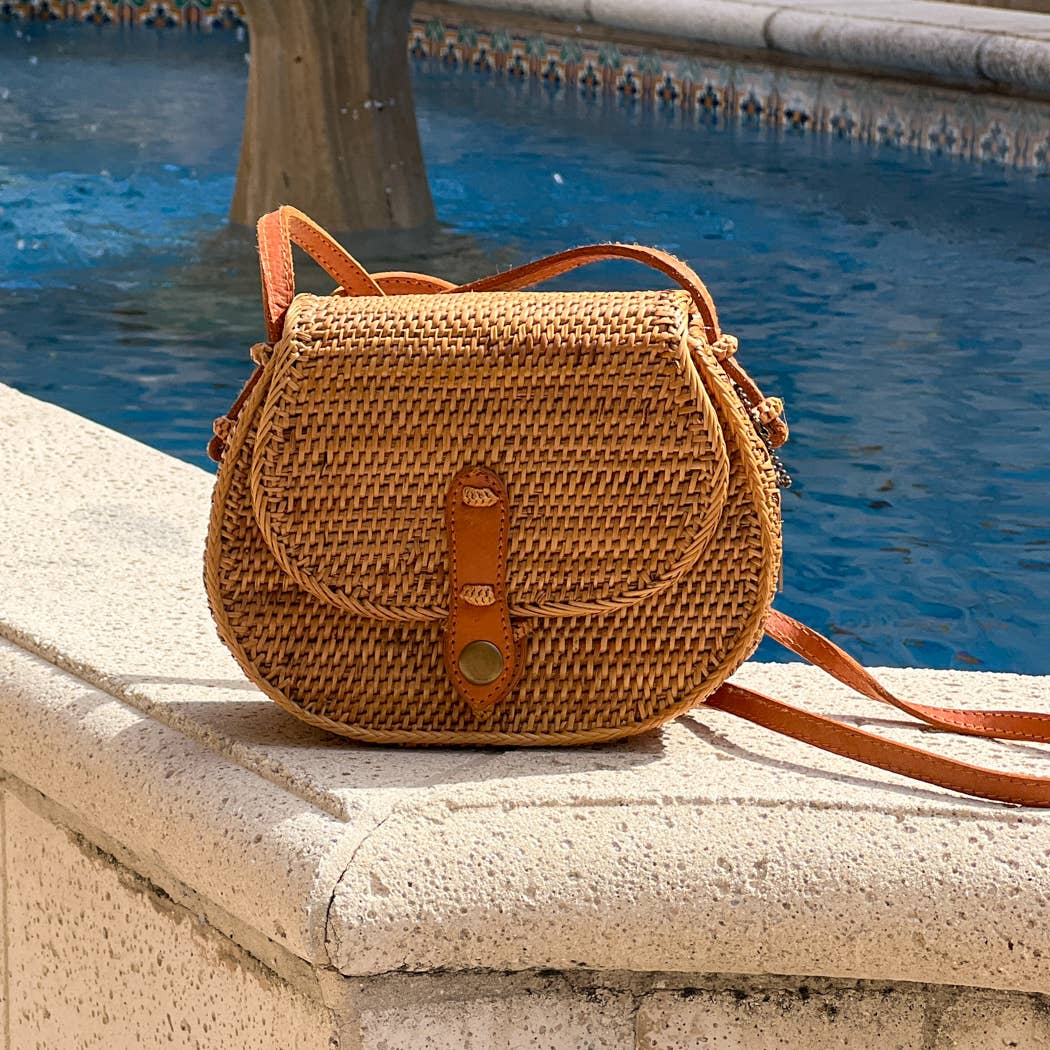 Ata Vine Saddle Bag Crossbody