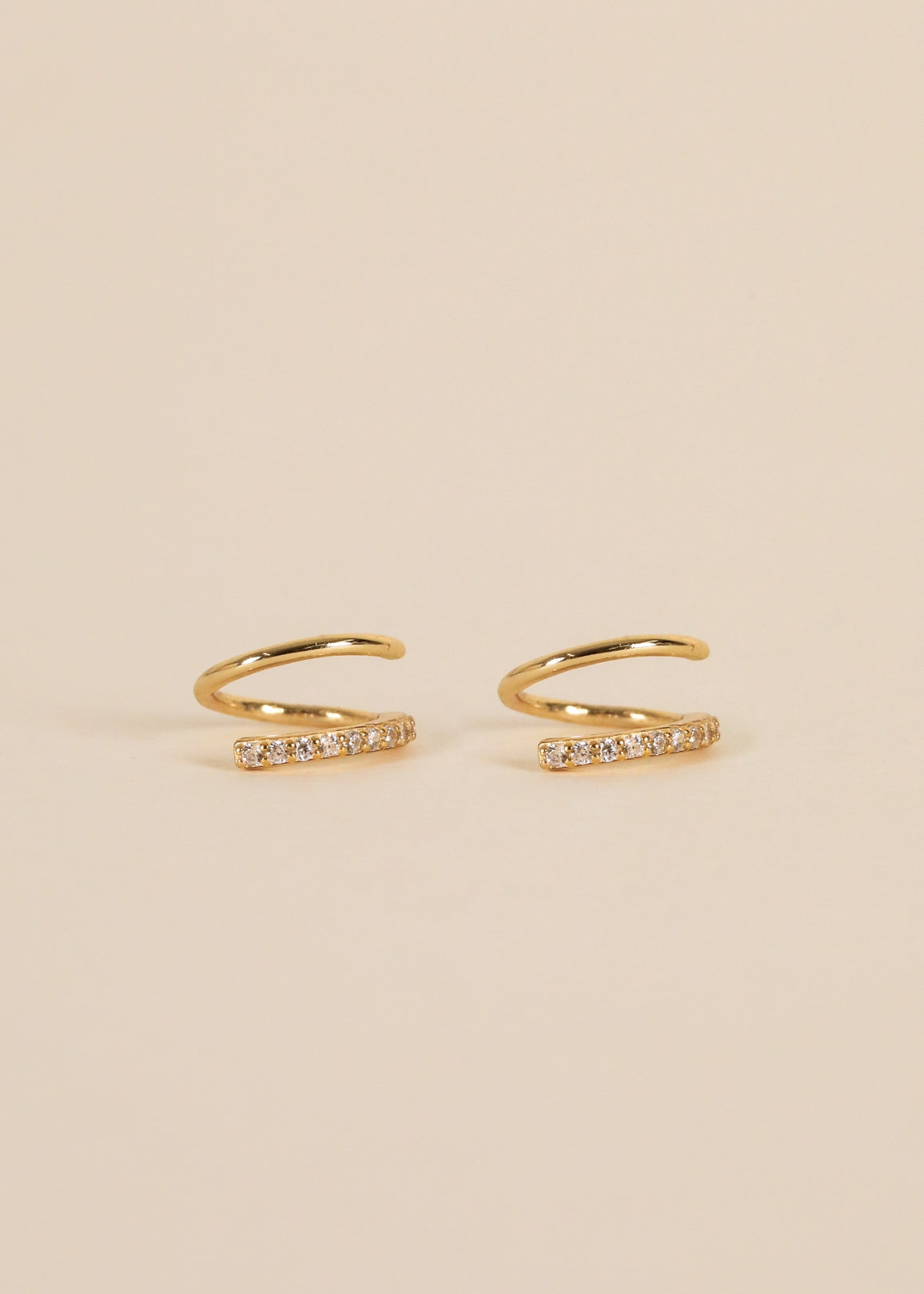 Pave Spiral Earring